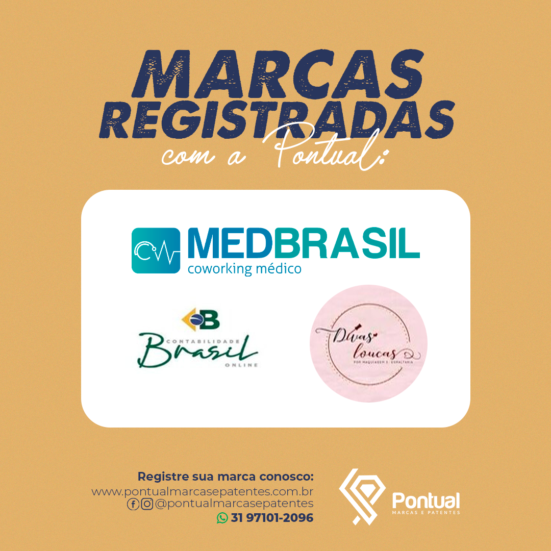 MARCAS REGISTRADAS COM A PONTUAL - Contabilidade Brasil Online - Med Brasil -Divas Loucas